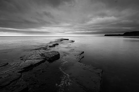 kimmeridge, рок, морски пейзаж, море, Дорсет, Англия, крайбрежие