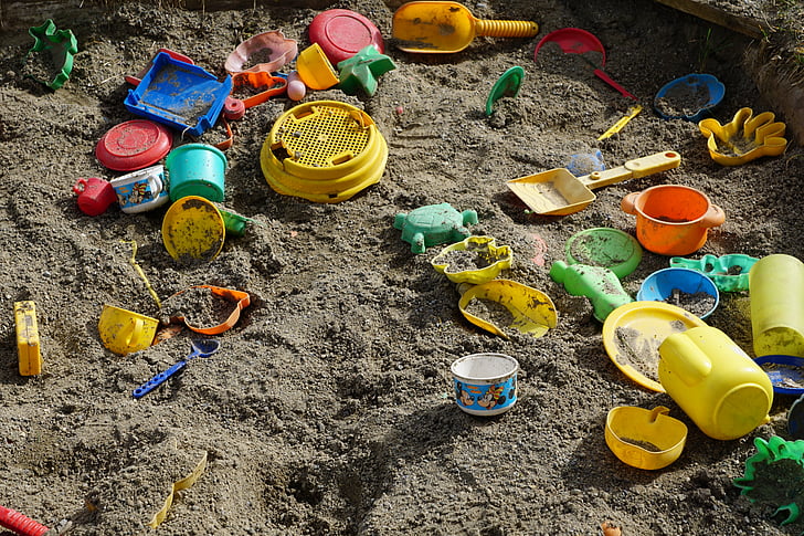 sand, box, play, toys, at the beginning, beginning, build