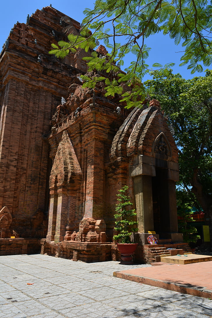 Cham, Nemes Po, templom, ősi, Vietnam, torony, vallás
