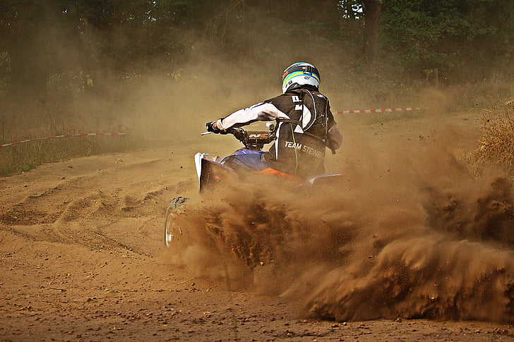 quad, cross, dust, sand, race, motorcycle, all-terrain vehicle
