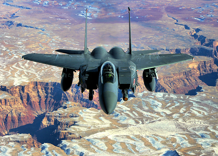 fighter aircraft, aircraft, fighter, f-15, jet, flying, military