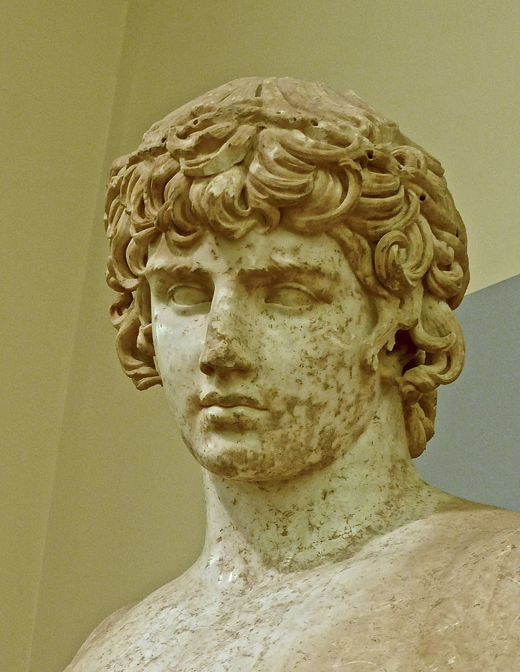Skulptur, Roman, Statue, Olympia, David, Marmor, Antike