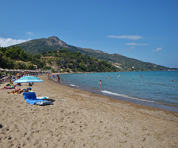 Zakynthos, Ilha, praia, mar, Grécia, Verão, feriados