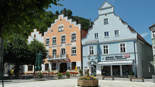 Riedenburg, Bavaria, grad, Njemačka, Dunav