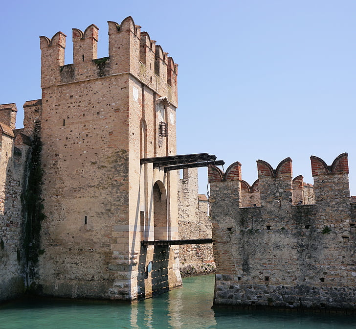 pont llevadís, l'entrada, objectiu, Castell, Castell castell, Castell del cavaller, paret