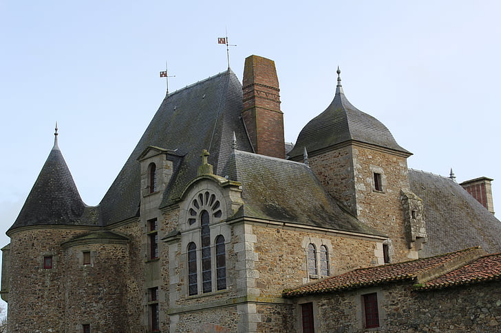 Logis della chabotterie, Castello, Francia, Vandea, paese della Loira, guerres de vendée