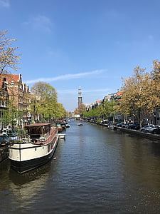 Amszterdam, csatorna, Hollandia