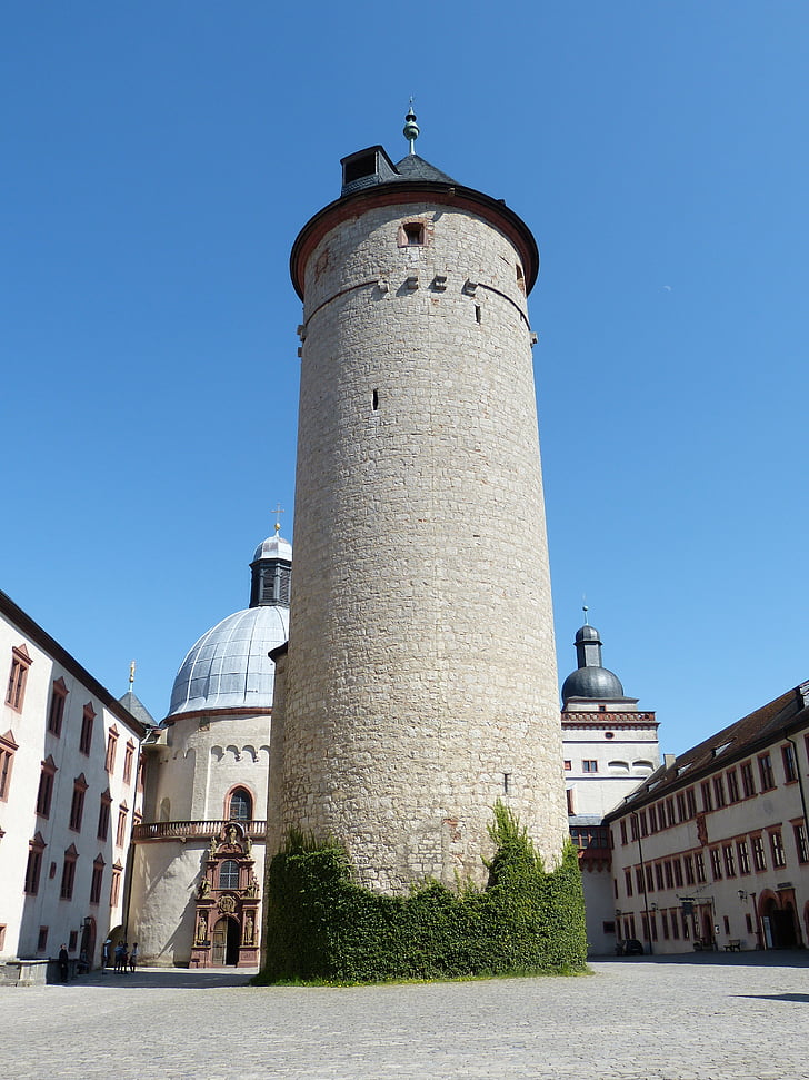 Вюрцбург, крепост, швейцарски франка, Фиксирана, Marienberg, исторически, сграда