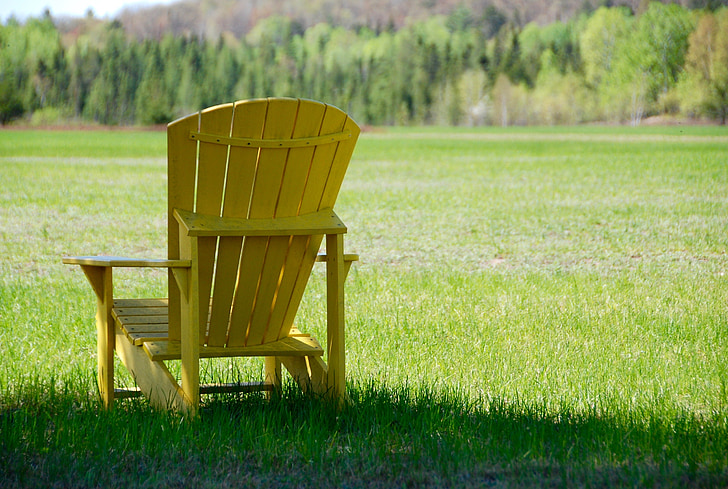 chair, muskoka, lounge, nature, outdoors, relax, adirondack