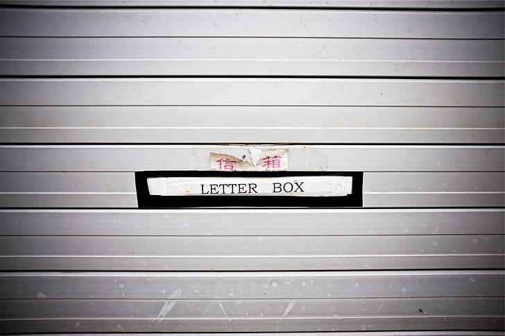 negru, alb, scrisoare, cutie, cutii poştale, soclu, casetă de litere