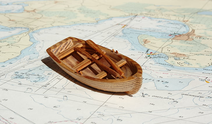 maritim, chart, ship, dinghy, boat, model ship, hobby