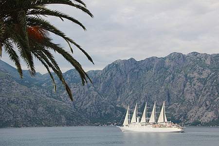 laeva, väike, vee, huvipakkuvad, Holiday, Montenegro, Turism