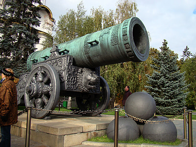 цар cannon, Кремъл, Москва, Русия, ядрото