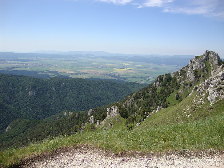 planine, priroda, Slovačka, garsonjere, brdo, jutarnjem, planine