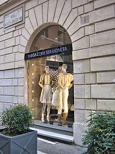 römische Schaufenster, Italien, Einkaufen, Mode