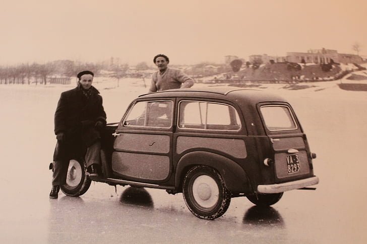 Lake, Ice, anni50, talvi, maisema