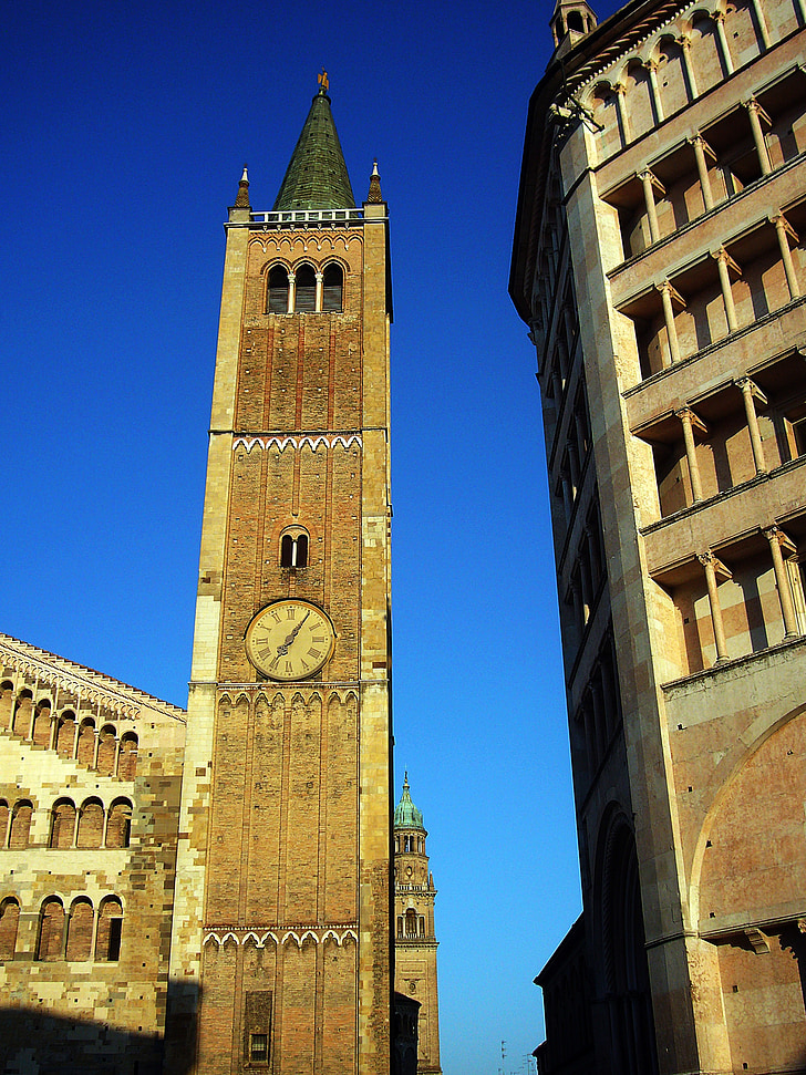 Włochy, Parma, Kościół, babtisterium, Dom