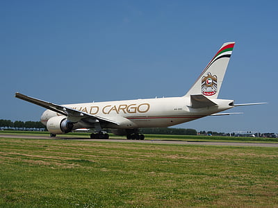 Etihad airways, Boeing 777, Cargo, lietadlo, lietadlo, Jet, lietadlá