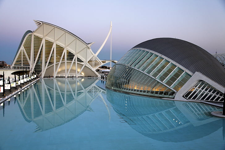 kiến trúc, Valencia, thành phố khoa học, Khoa học, nghệ thuật, Calatrava, điểm đến du lịch