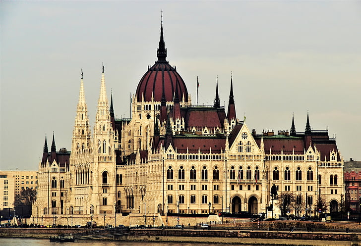 mesto, Budapešť, Maďarsko, Parlament, Architektúra, Exteriér budovy, vláda