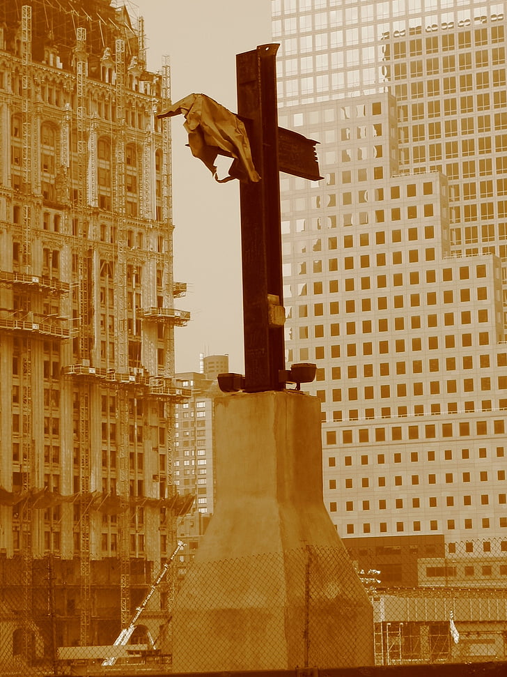 New Yorkissa, Yhdysvallat, Manhattan, Ground Zero-muistomerkki, world trade center, Taloja, 2001