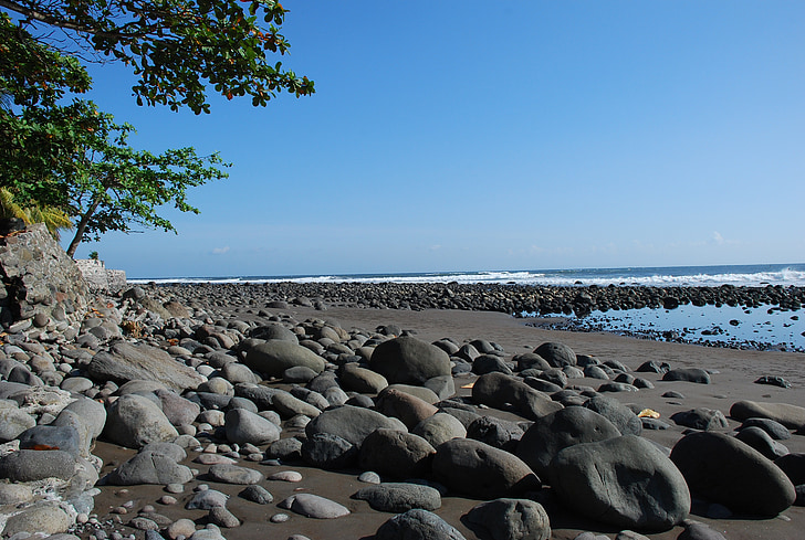 beach, indonesia, sand, water, horizon, ocean, bali