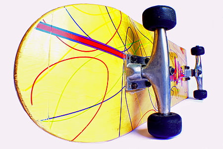 skateboard, Sport, radikale, hjul, hjulet
