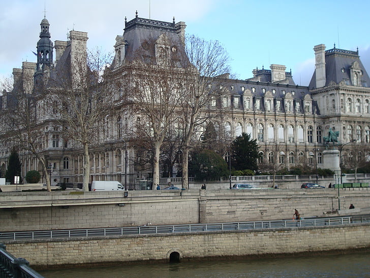Paris, gamle, arkitektur, høst, elven siena, Europa, berømte place