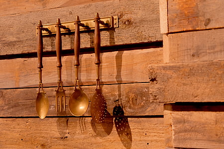 τοίχου, κουτάλα, ξύλο, ξύλο - υλικό, Κρεμαστά