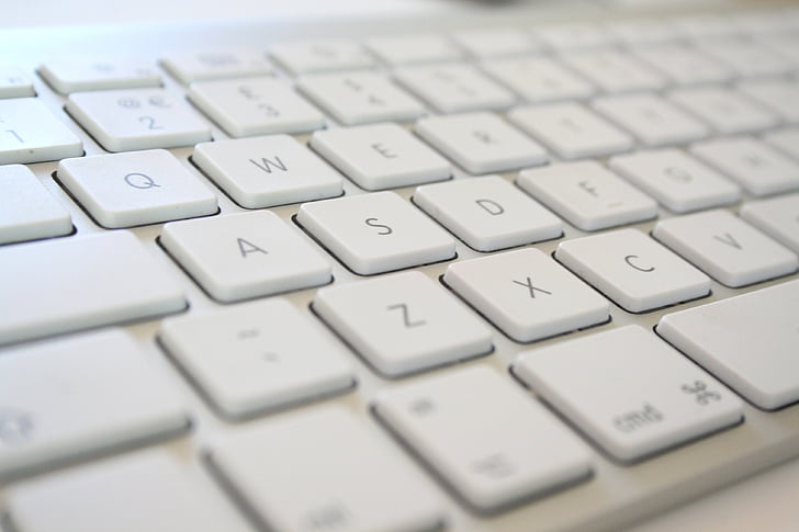 klávesnica, kľúče, počítač, typ, text, komunikácia, Počítačová klávesnica