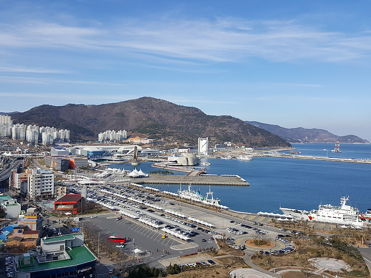 resor, Republiken korea, landskap, turism, Korea, havet