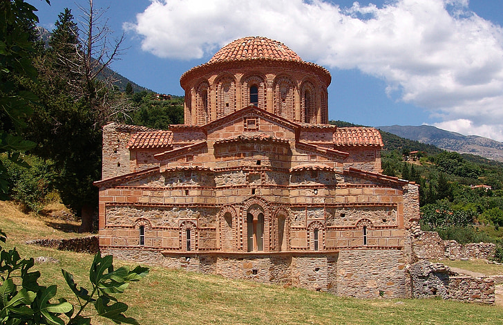 kerk, gebouw, het platform, religie, orthodoxe, architecturale stijl, Griekenland