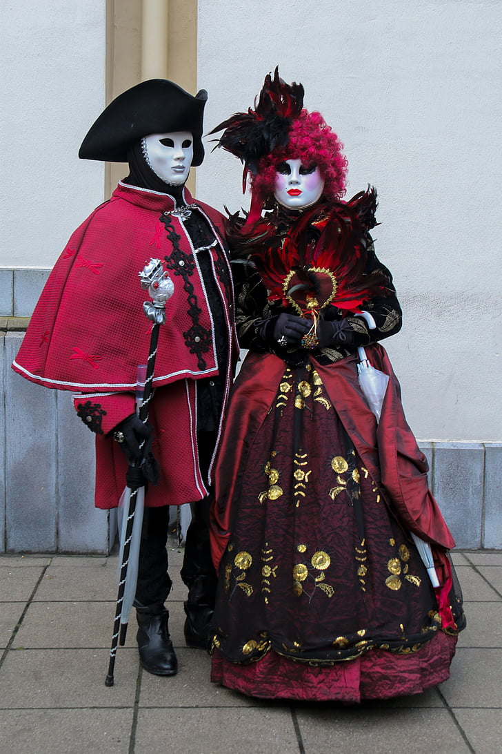 Carnevale, Brugges, Festival, travestimento, costume, maschera, costumi veneziani