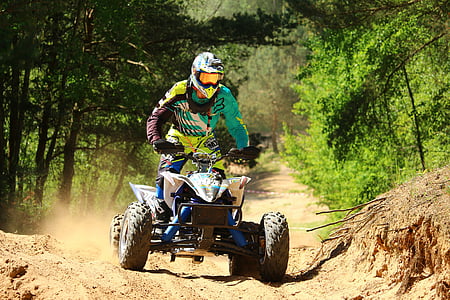 quad, atv, motocross, enduro, all-terrain vehicle, race, motorcycle