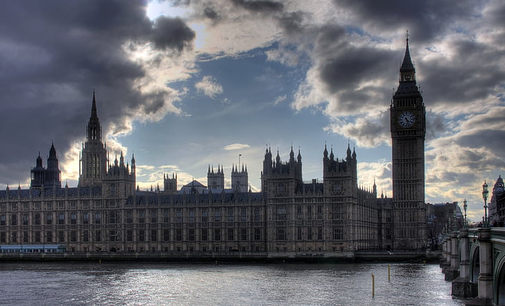 Westminster, Palace, London, staden, London eye view, Storbritannien, landmärke
