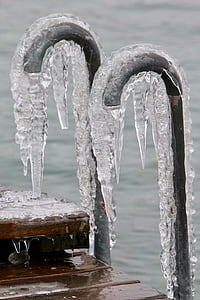 Web, zelfstellende handgrepen, ijs, Frosty, koude, bevroren, op het water