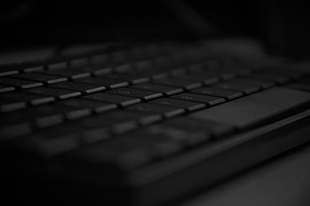 klávesnica, čierna, počítač, príslušenstvo, medzerníka, vstup, hardvér