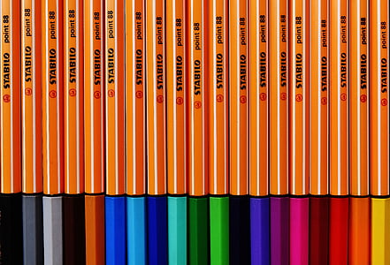 Penne, Matite di colore, Matite colorate, Colore, colorato, disegnare, Matite colorate