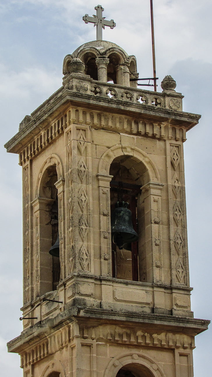 Xipre, Xylotymbou, Ayios andronikos, l'església, arquitectura, ortodoxa, campanar