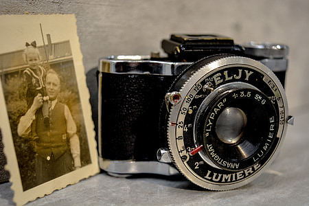 photo, vieux, vieille photo, appareil photo, photo, nostalgie, Retro