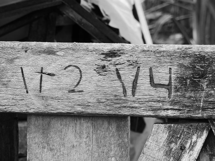 numbers, wood, old, roça, farm, concierge, lock