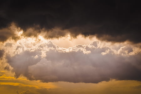 pilved, tormine, taevas, loodus, dramaatiline, cloudscape, Ilm