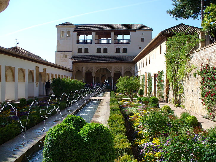 Andalousie, Alhambra, Espagne, Granada, architecture, mauresque, patrimoine mondial