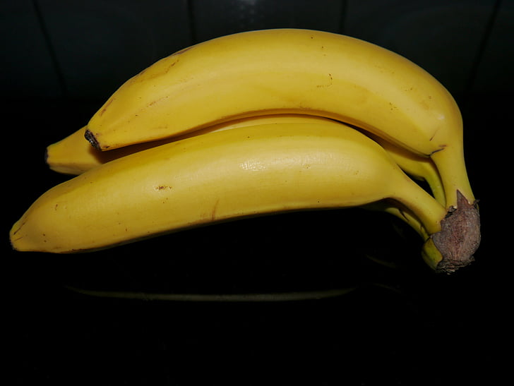 Μπανάνα, Κίτρινο, φρούτα, τροφίμων, αντικατοπτρίζουν