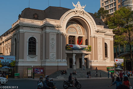 Vietnam, oraşul Ho chi minh, Saigon, Teatrul Municipal, teatru, primavara, City