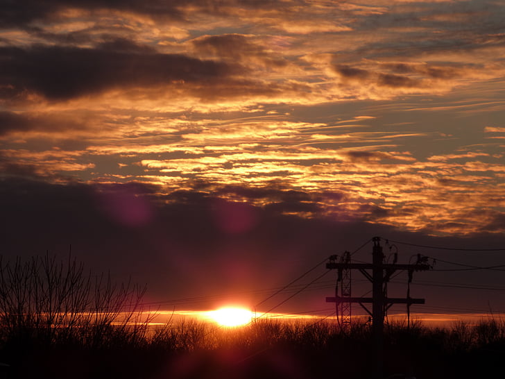 sunset, evening, sky, sun, outdoor, sunlight, sunset sky