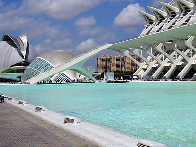 Valencia, España, Ciudad de las ciencias, arkkitehtuuri, kuuluisa place, moderni, matkustaa