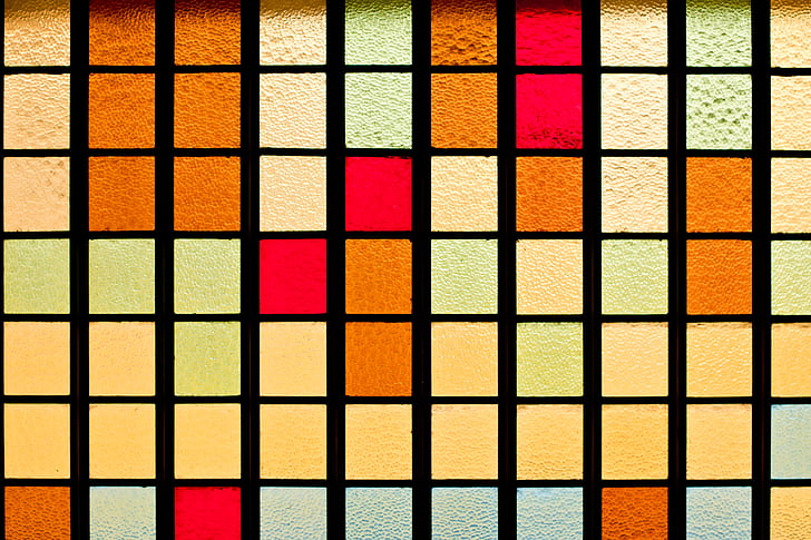 mozaico, warna, kaca, Gereja, warna, mosaik, gambar