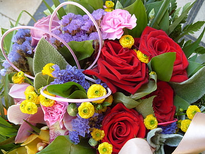 flor, RAM de flors, primavera, RAM, natura, decoració, Rosa - flor