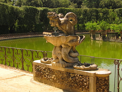 Florencia, boboligarten, estatua de Neptuno
